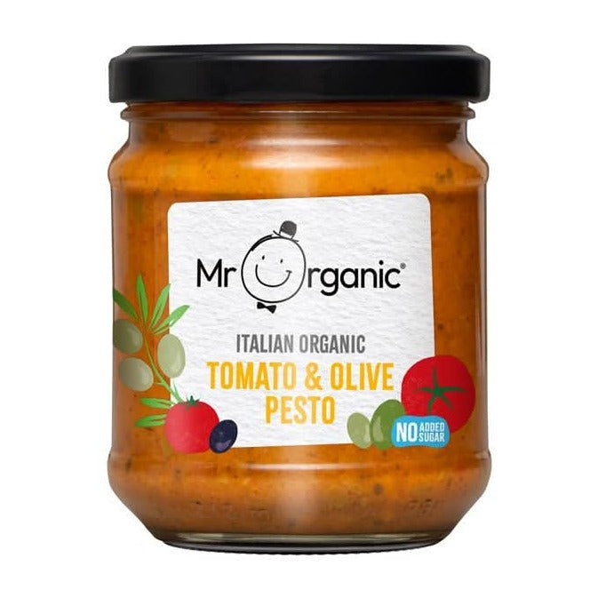 Mr Organic Tomato & Olive Pesto 190g