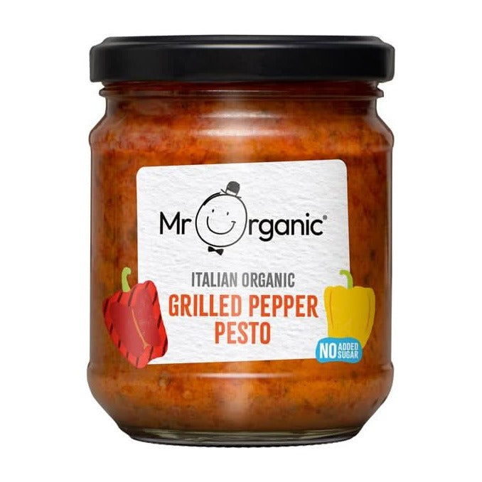 Mr Organic Grilled Pepper Pesto 190g