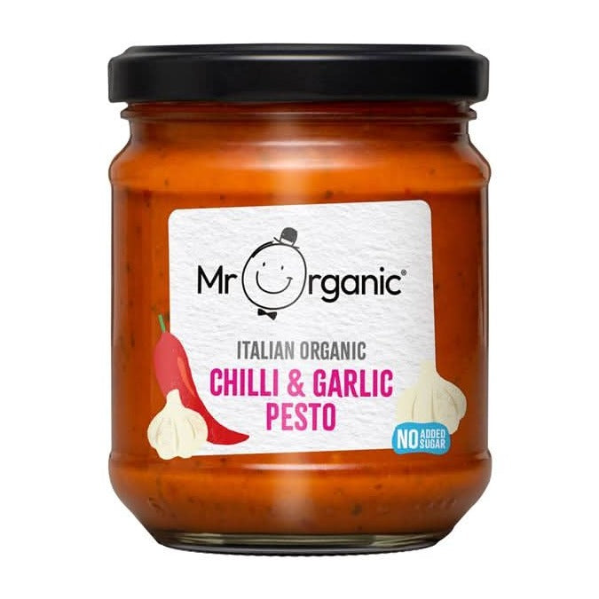 Mr Organic Chilli & Garlic Pesto 190g
