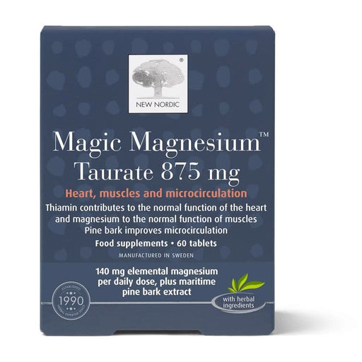 New Nordic Magic Magnesium Taurate 875mg 60 Tablets