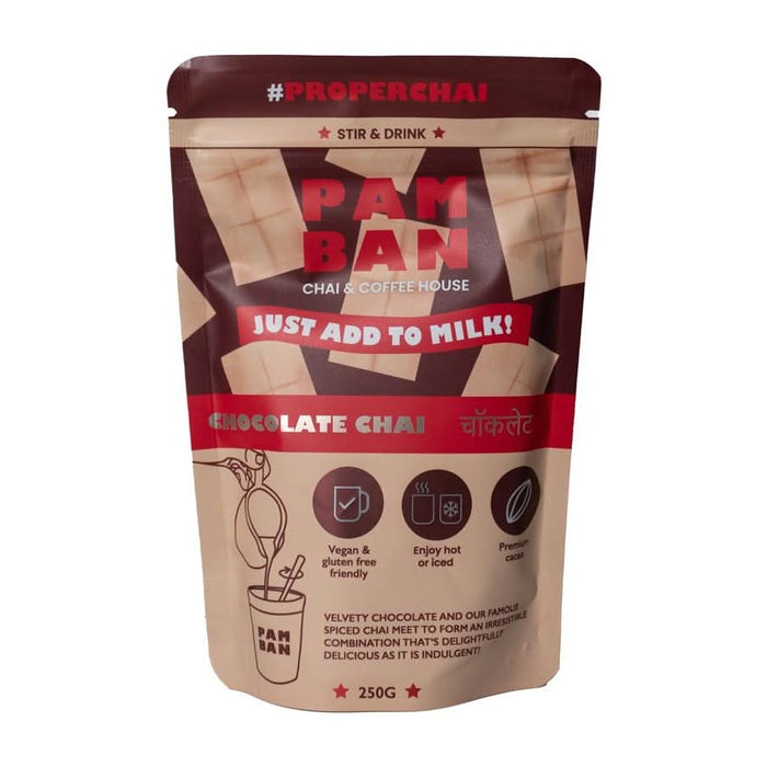 Pamban Chai & Coffee House Stir & Drink - Chocolate Chai 250g