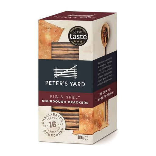 Peters Yard Fig & Spelt Sourdough Crackers 100g