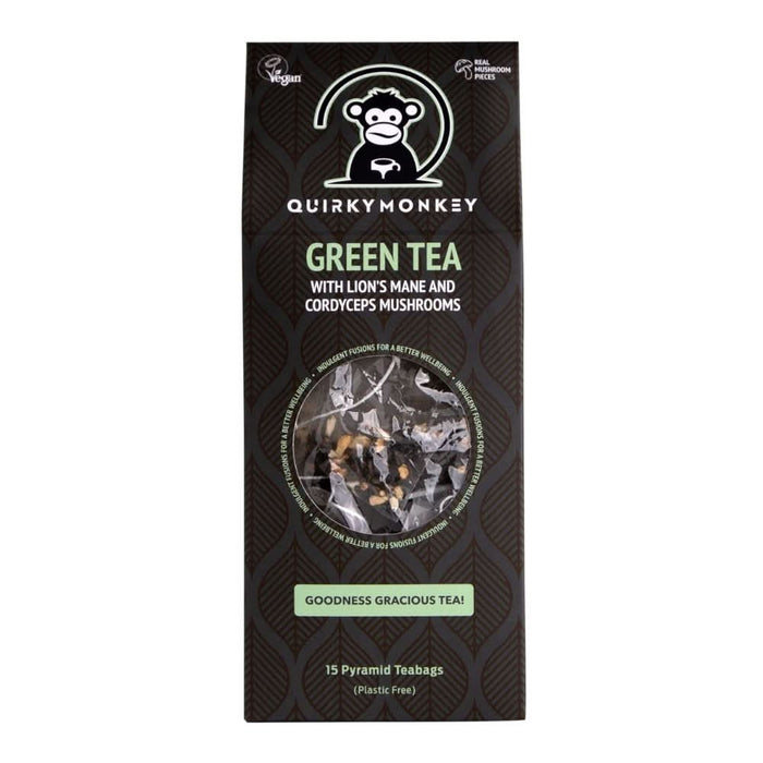 Quirky Monkey Green Tea with Lion's Mane 15 Tea Bags