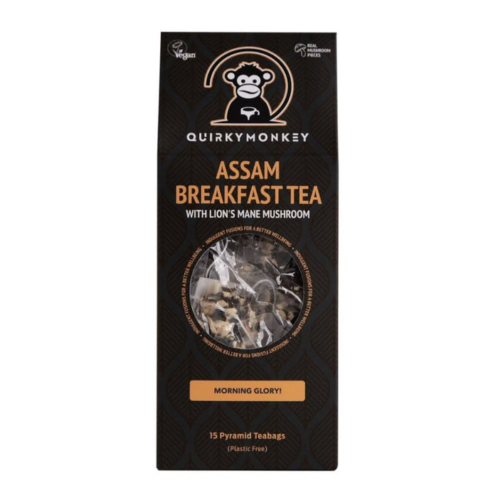 Quirky Monkey Breakfast Tea with Lion's Mane 15 Tea Bags