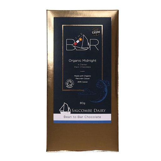 Salcombe Dairy Midnight Organic Chocolate Bar 80g