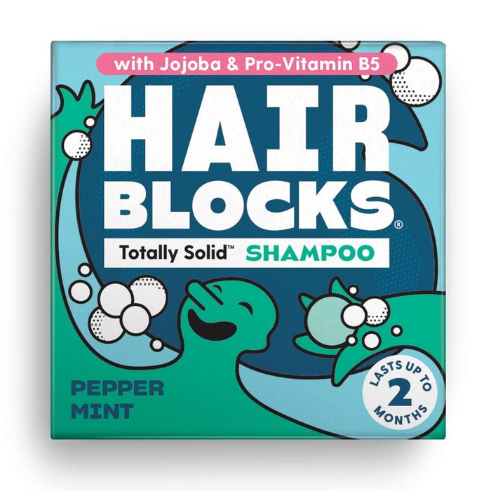 Shower Blocks Solid Shampoo Pepper Mint 85g