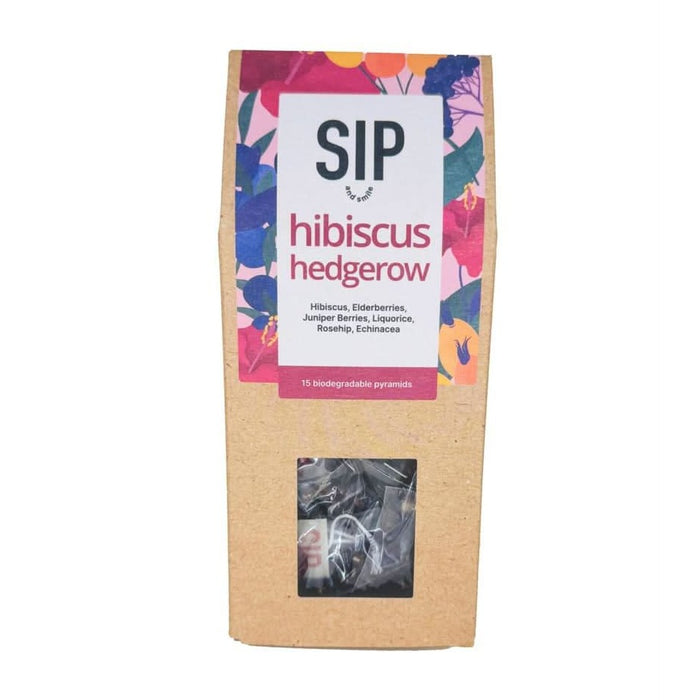 Sip and Smile Hibiscus Hedgerow Tea 15 Bags