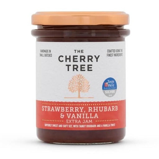 The Cherry Tree Strawberry Rhubarb Vanilla Jam 225g