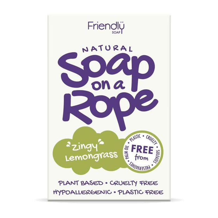 Friendly Soap Lemongrass-Soap On A Rope 125g