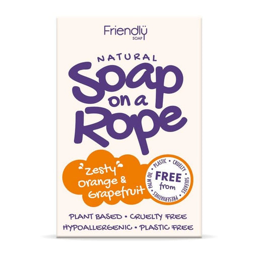 Friendly Soap Orange - Soap On A Rope 125g