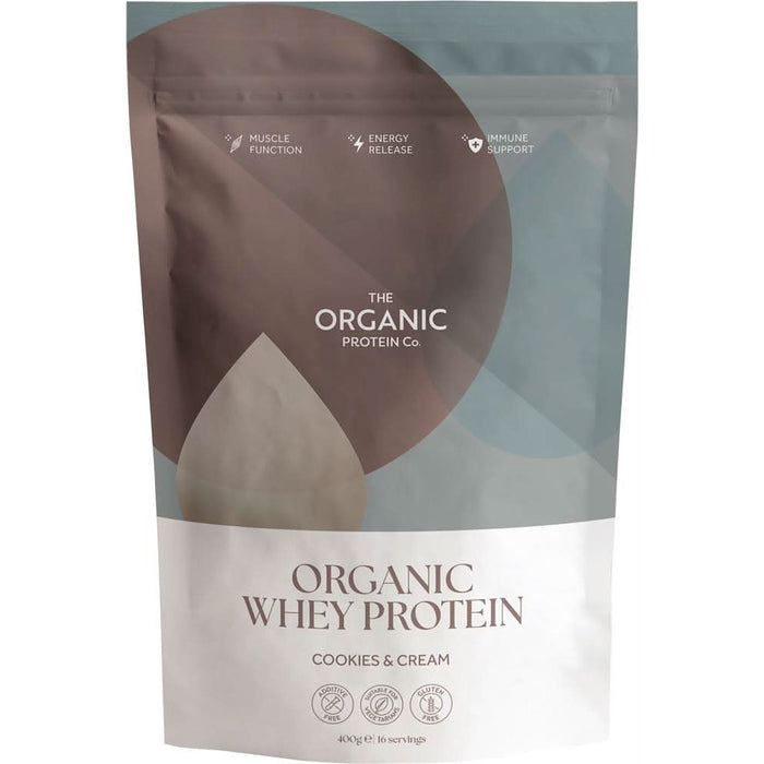 The Organic Protein Co Cookies & Cream Organic Whey 400g