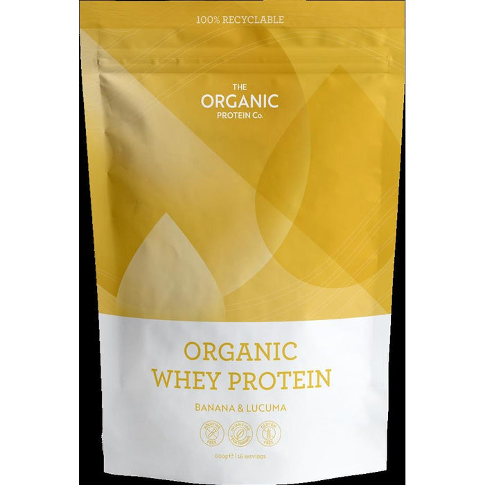The Organic Protein Co Banana & Lucuma Oragnic Whey 600g