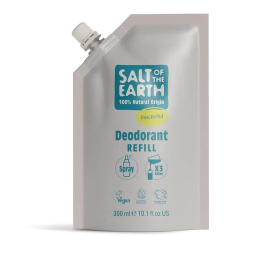 Salt Of the Earth Unscented Spray Refill Pouch 225ml