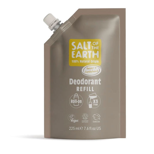 Salt Of the Earth Amber & Sandalwood Rollon Refill Pouch 225ml