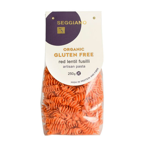 Seggiano Organic Red Lentil Fusilli 250g