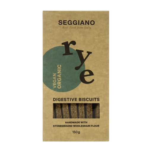 Seggiano Organic Rye Digestive Biscuits 150g