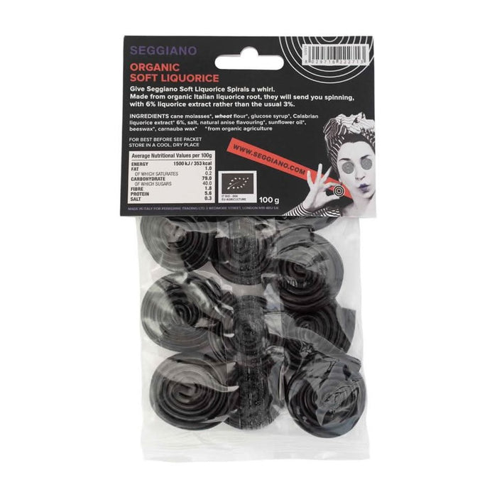 Seggiano Organic Liquorice Spirals 100g