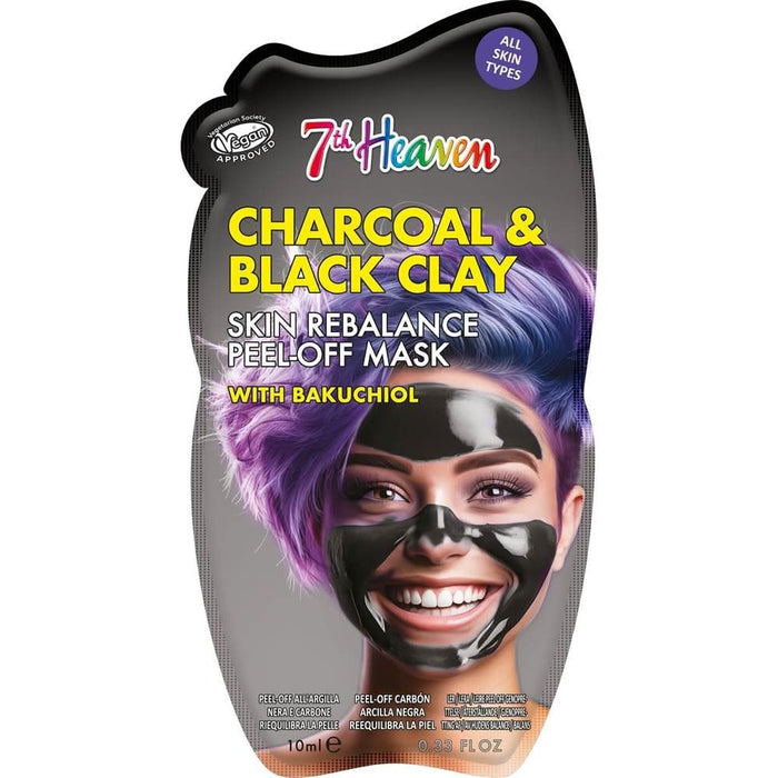 7th Heaven Charcoal Clay Peel-Off Face Mask with Bakuchiol
