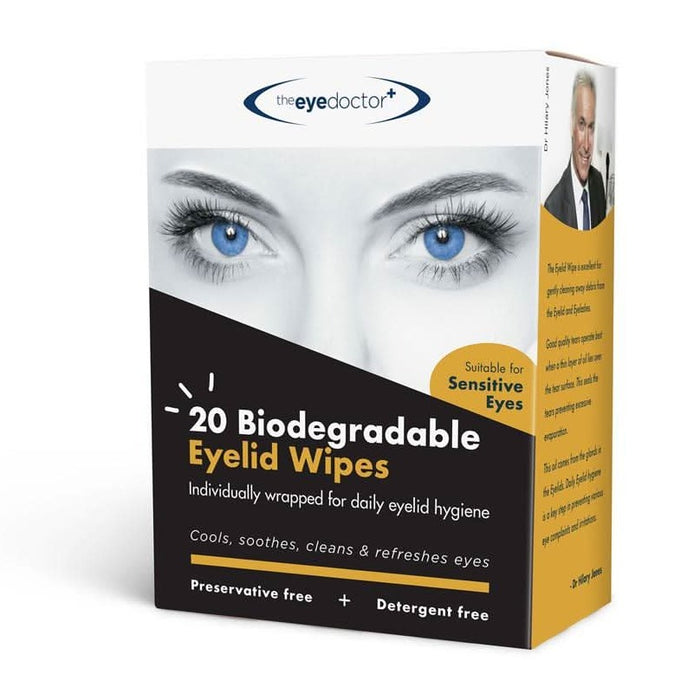 The Eye Doctor Biodegradable Eyelid Wipes x 20
