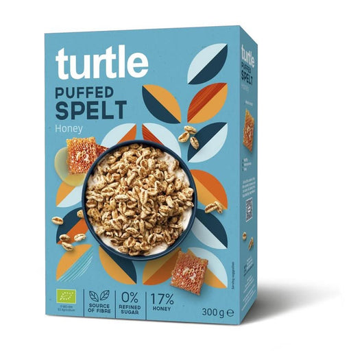 Turtle Organic Puffed Spelt & Honey 300g
