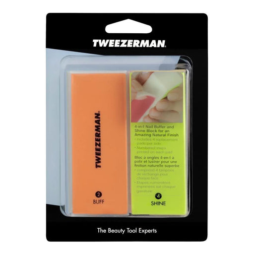 Tweezerman Neon File, Buff, Smooth & Shine Block x 1