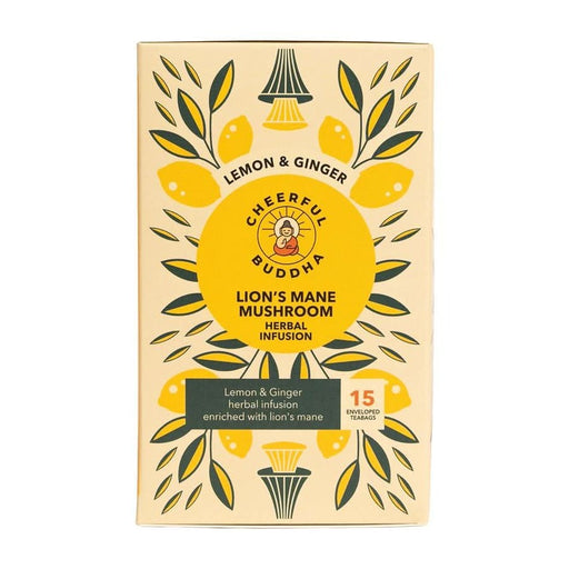 Cheerful Buddha Lion's Mane Lemon & Ginger Tea 15 Bags