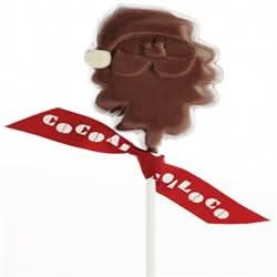Cocoa Loco Organic Milk Choc Santa Lolly 40g