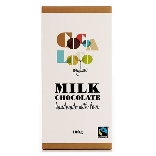 Cocoa Loco Organic  Milk Chocolate Bar 100g