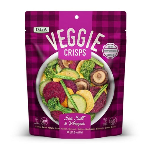 DJ & A Veggie Crisps Salt & Vinegar 90g