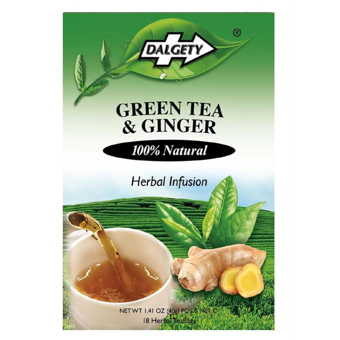 Dalgety Green Tea & Ginger Herbal Tea 18 Bags