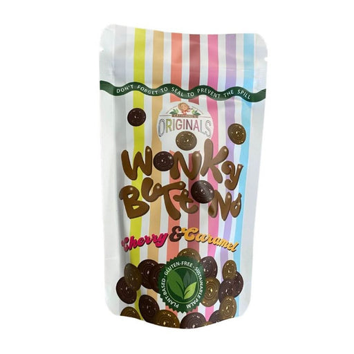 Catherine's Originals Wonky Buttons Milk Caramel Dark Cherry 100g