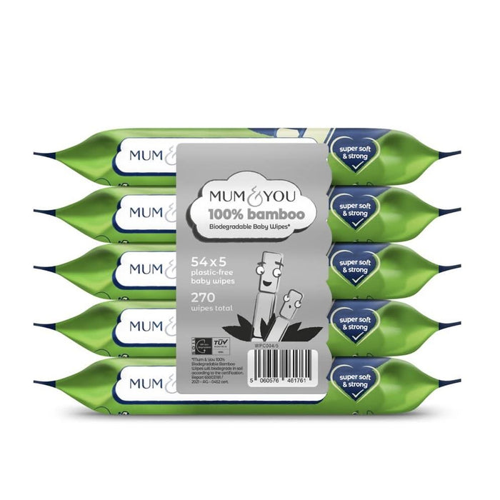 Mum & You Bamboo 270 Wipes