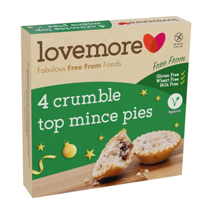 Lovemore 4 Crumble Mince Pies 230g