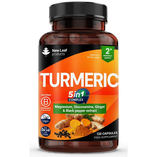 New Leaf Turmeric 5 In 1 Complex 120 Capsules