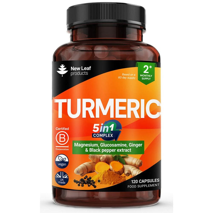 New Leaf Turmeric 5 In 1 Complex 120 Capsules