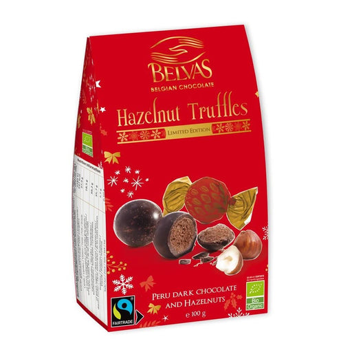 Belvas Hazelnut Dark Choco Truffles