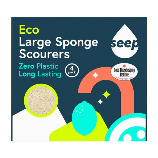 Seep Large Eco Sponge Scourer 4 Pack