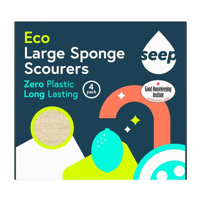 Seep Large Eco Sponge Scourer 4 Pack
