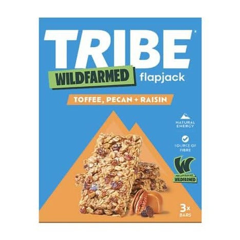 Tribe Wildfarmed Toffee Pecan Raisin Multipack Flapjacks 150g