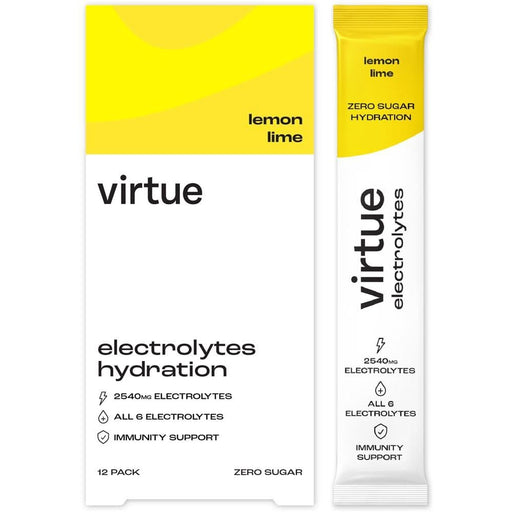Virtue Electrolytes Lemon Lime 12 x 5g Sachets