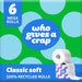 Who Gives A Crap Classic Soft Toilet Roll 6 Pack