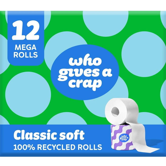Who Gives A Crap Classic Soft Toilet Roll 12 Pack