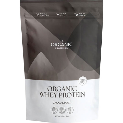 The Organic Protein Co Cacao & Maca Organic Whey 400g