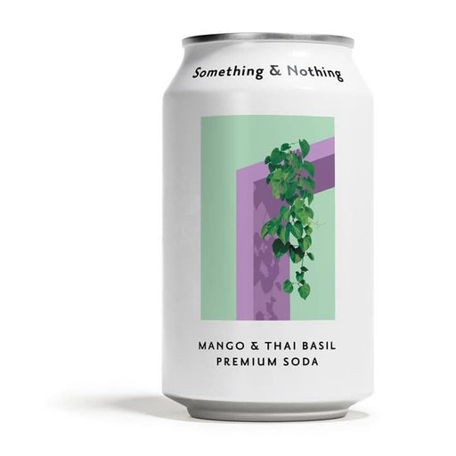 Something & Nothing Mango & Thai Basil Soda 330ml