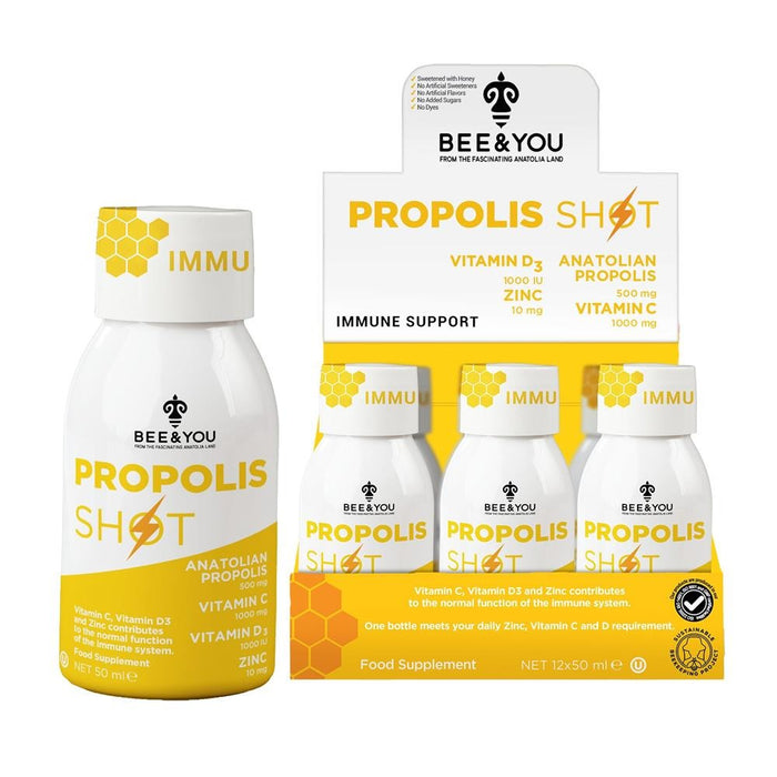 Bee and You Zinc + Vit C + Propolis Shot 50ml
