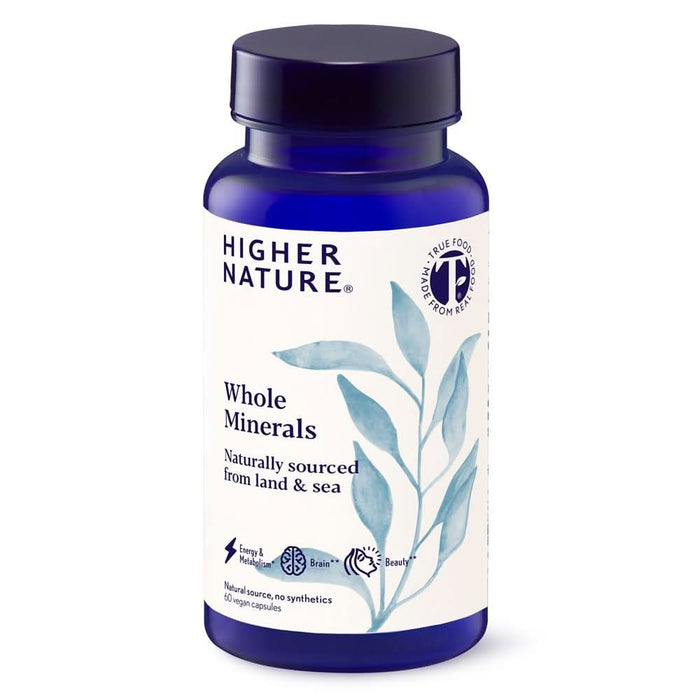 Higher Nature True Food Whole Minerals 60 Capsules
