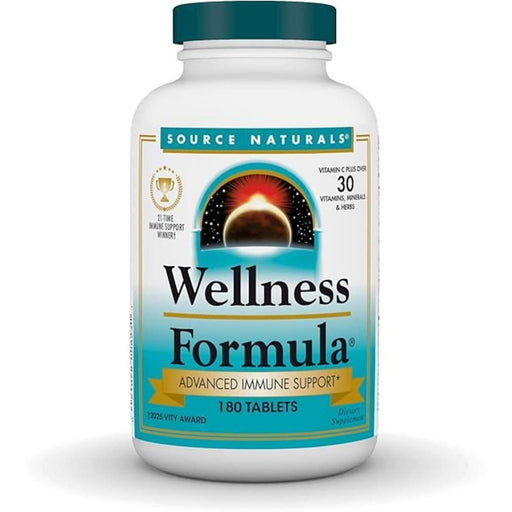 Source Naturals Wellness Formula 180 Tablets - High-Potency Vitamin C
