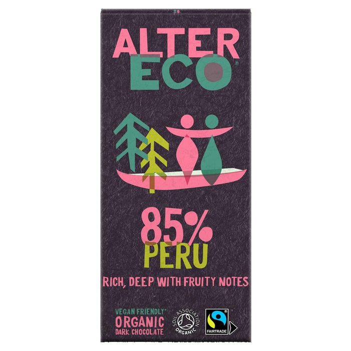 AlterEco Dark Chocolate 85% Peru 100g