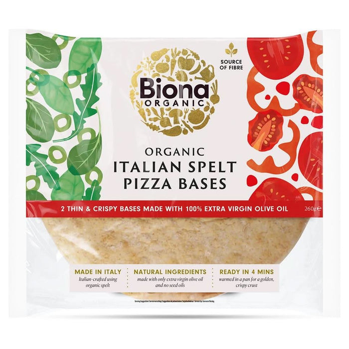 Biona Organic Spelt Thin Pizza Base 260g