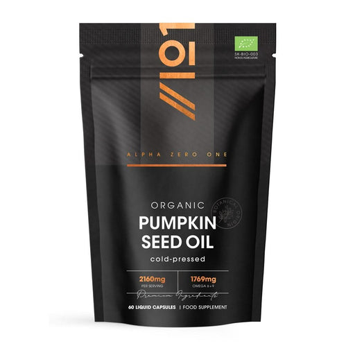Alpha01 Organic Pumpkin Seed Oil 60 Capsules